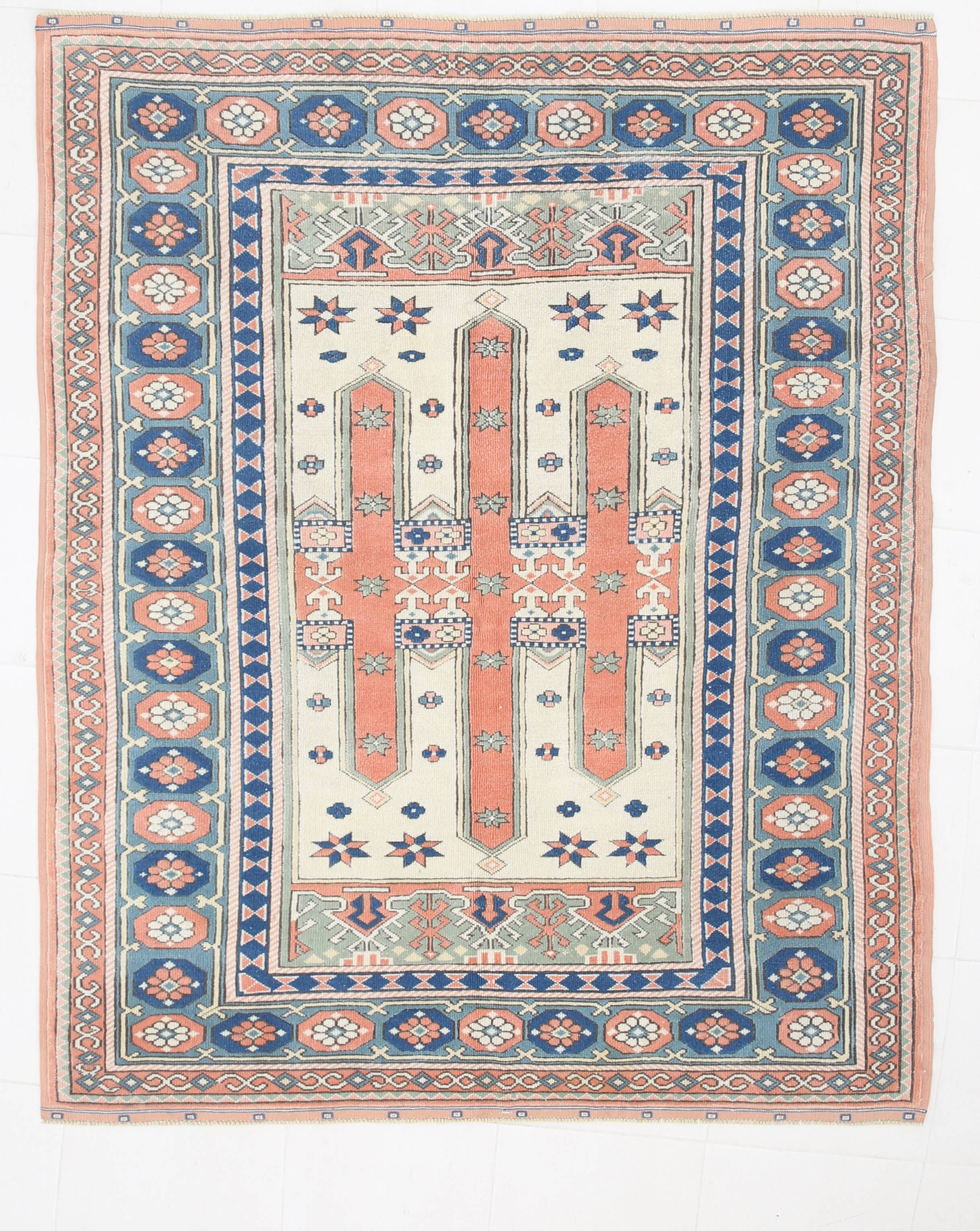 5x7 Blue & Copper Classic Persian Rug, 166x209Cm