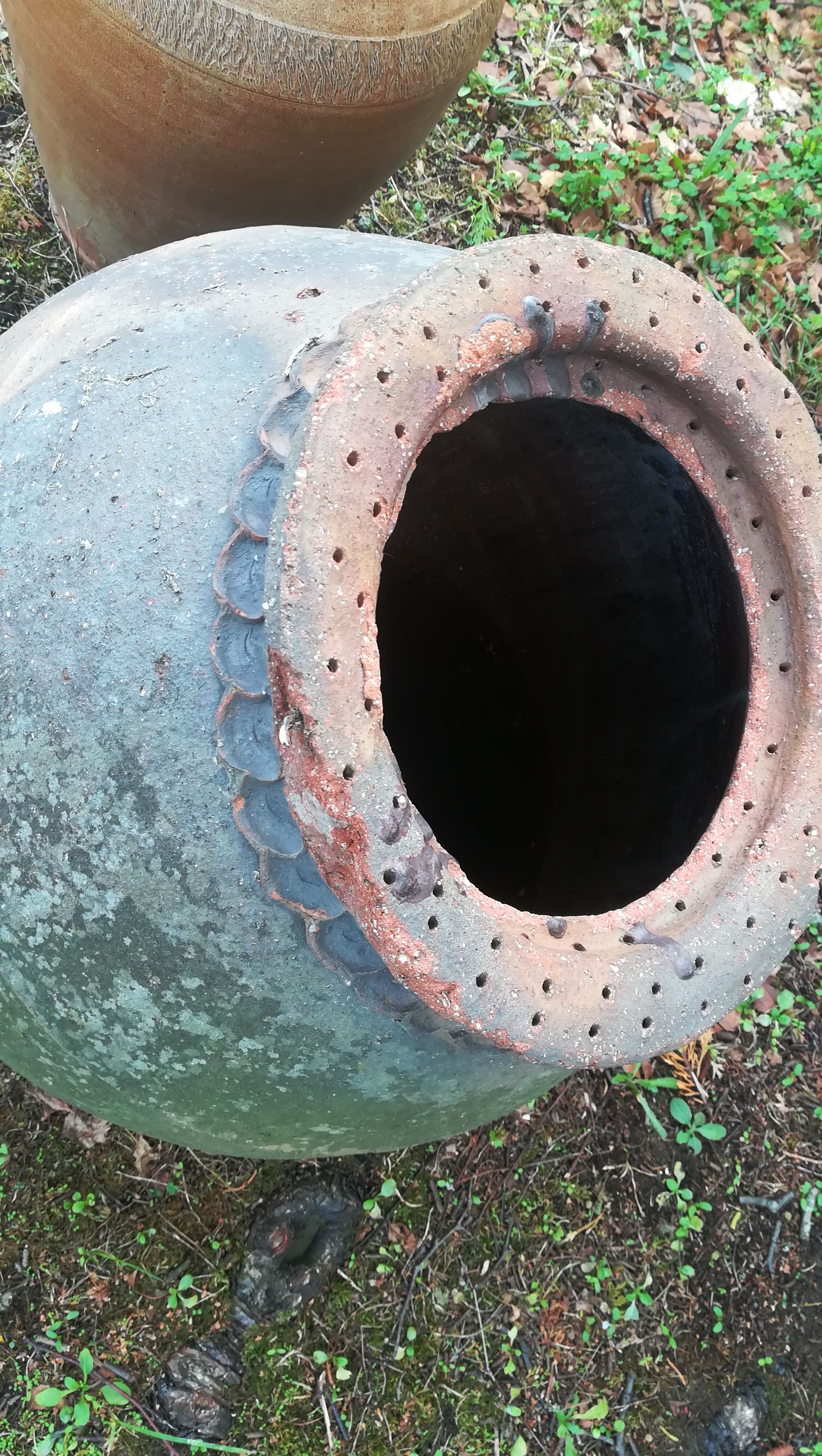 Terracotta vase 19th