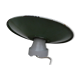 Industrial green and white enameled sheet metal wall light 1940 porcelain socket