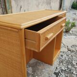 Rattan desk 1980