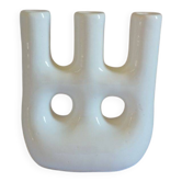 Vase bougie blanc