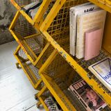 Industrial storage shelves yellow