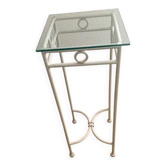 Vintage wrought iron console.