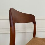 Set 4 chairs by Niels Otto Møller 1960
