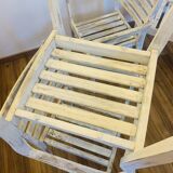 Ensemble de 4 chaises en bois