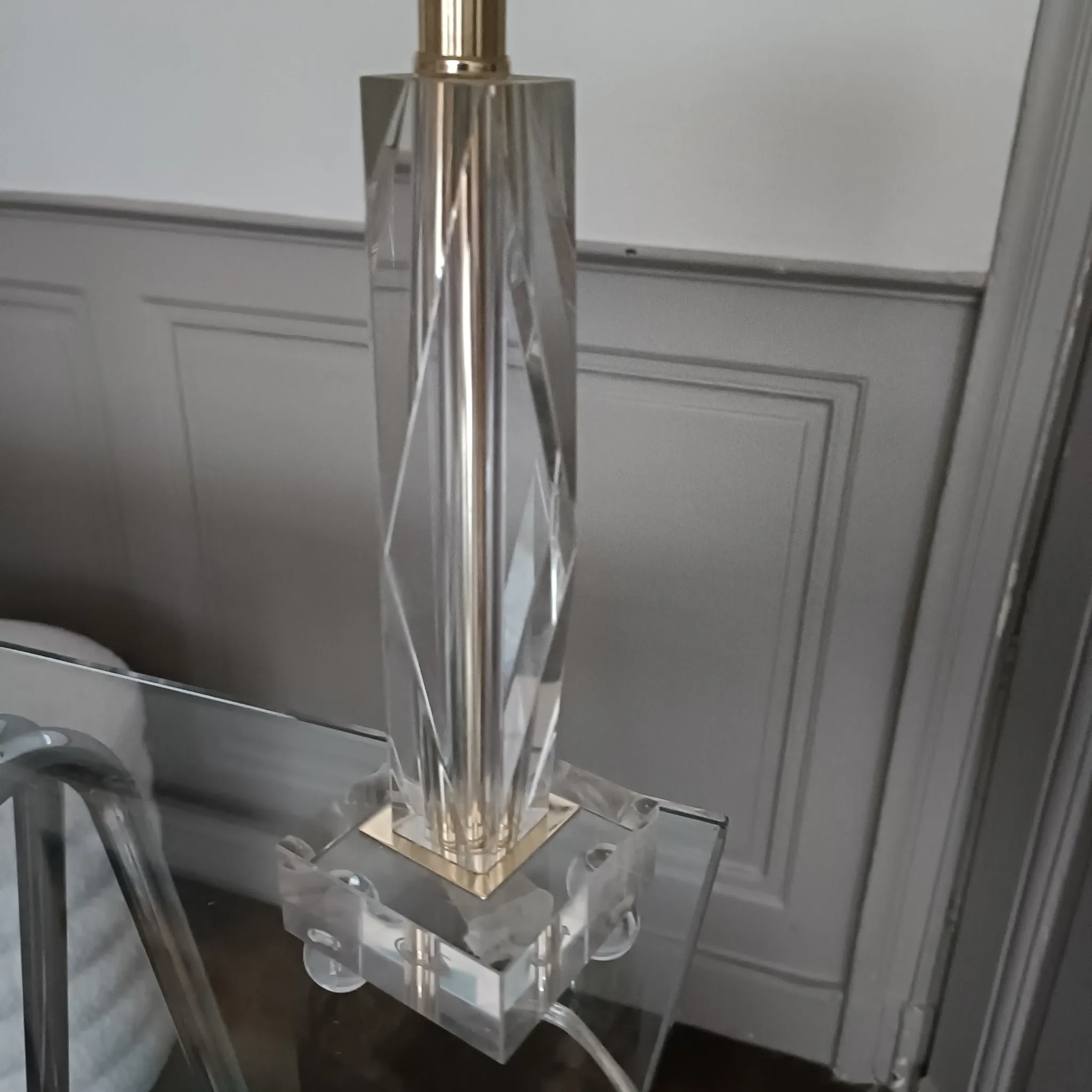 Vintage plexiglass lamp Le Dauphin