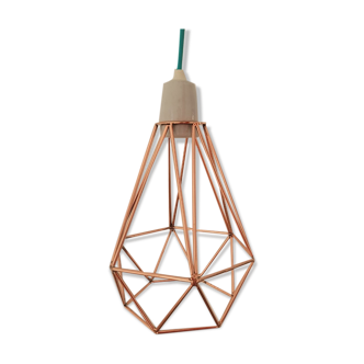 Copper Diamond Lamp