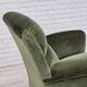 1950s, Danish highback relax armchair, furniture velour, beech wood.