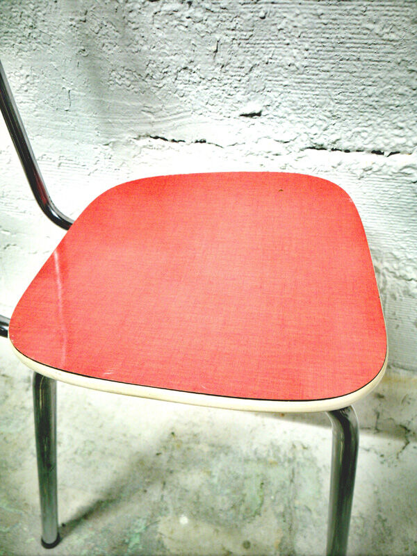 Red formica chair