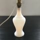 Lamp base in white opaline.