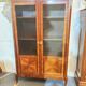 Directoire style display cabinet with two doors