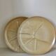 Lot 2 assiettes plates  grès village France