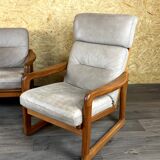 1960s 1970s Teak Sofa  & 2 Easy Chairs  by Holstebro Møbelfabrik A/S