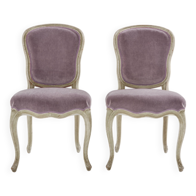 Paire de chaises néo-classiques Louis XV Maison Jansen 1940