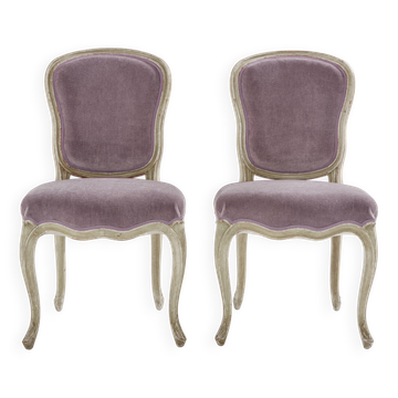 Paire de chaises néo-classiques Louis XV Maison Jansen 1940