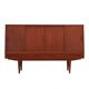 Buffet haut en teck, design danois, années 1960, fabrication : Westergaards Møbelfabrik
