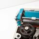 Blue Underwood 315 portable typewriter