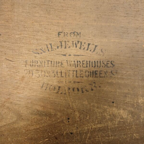 Bureau partenaire à double face anglais du 19e siècle / table d'écriture par S. & H. Jewell, A.