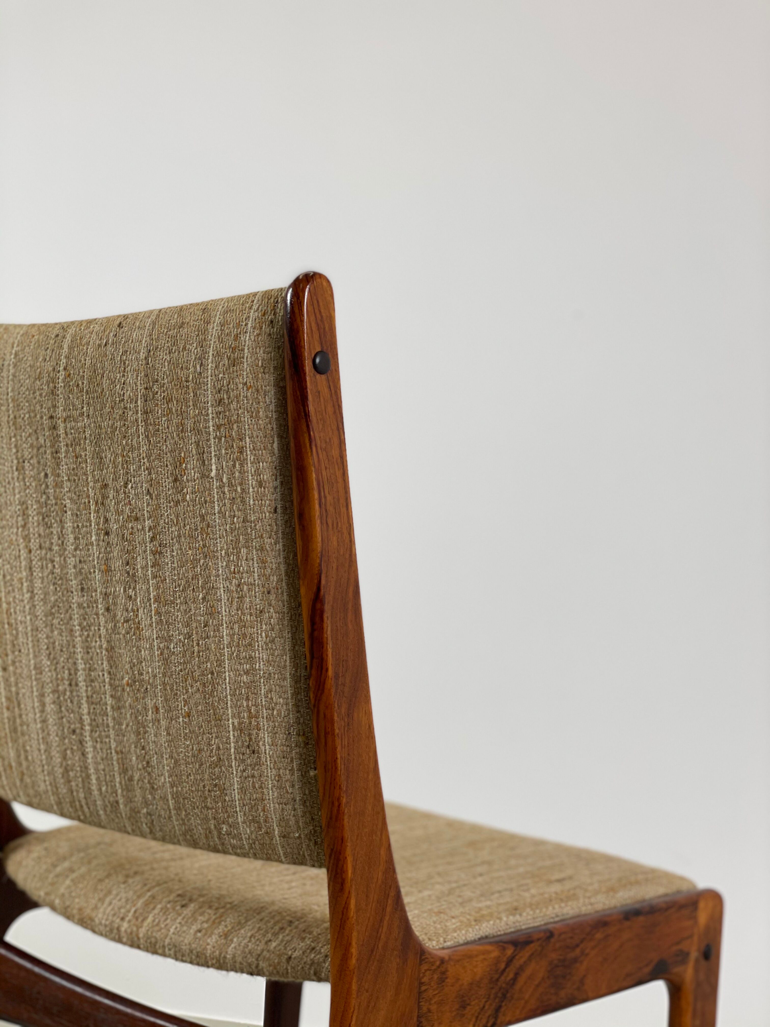 Rosewood dining chair by Johannes Andersen for Uldum Mobelfabrik 1960s