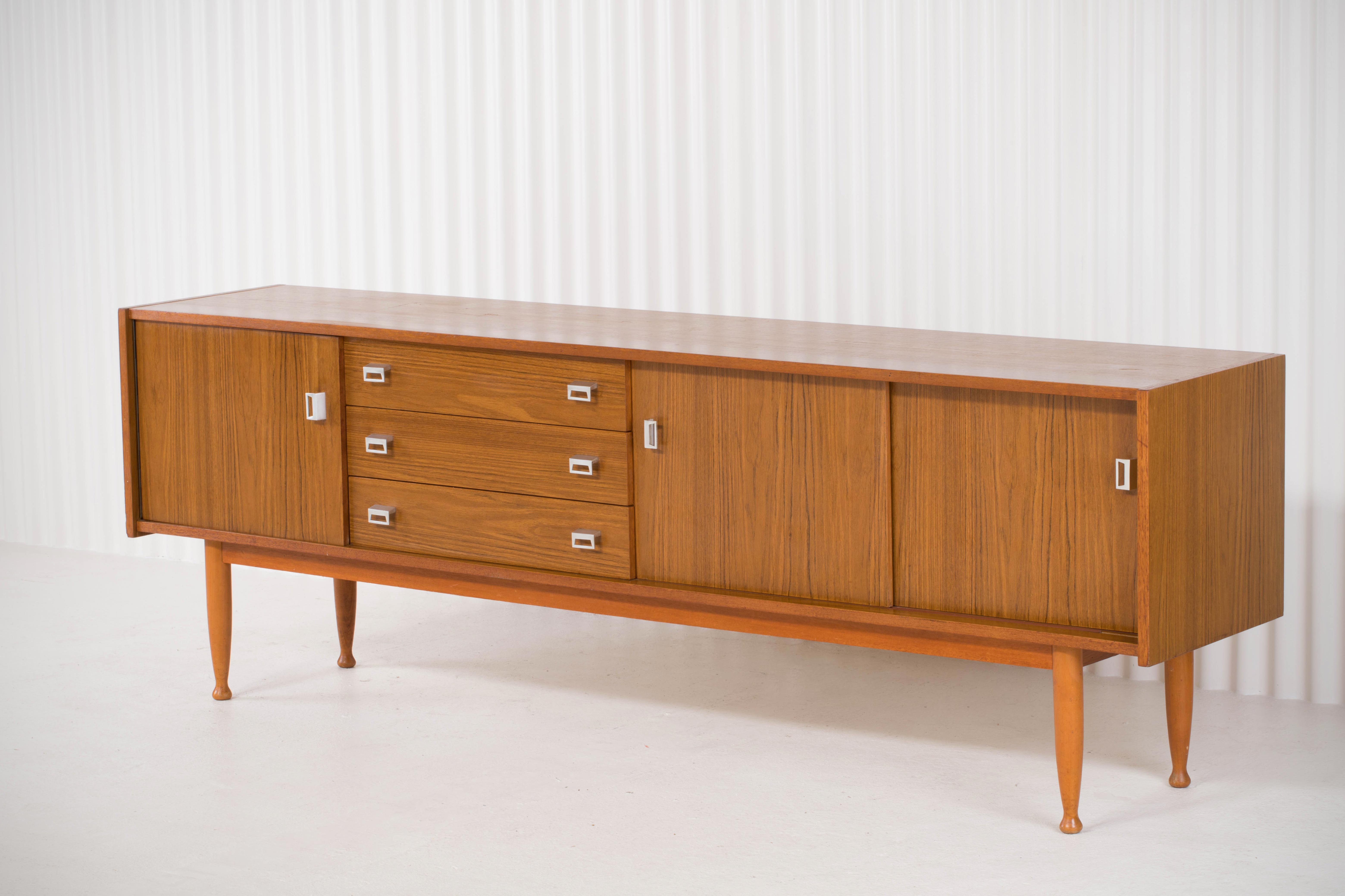 Scandinavian sideboard  220 cm, 1960