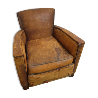 Old club chair - Leather armchair
