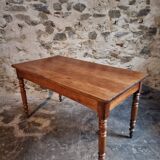 Antique dining table in French cherry wood 1900–1920 – Provincial farmhouse table