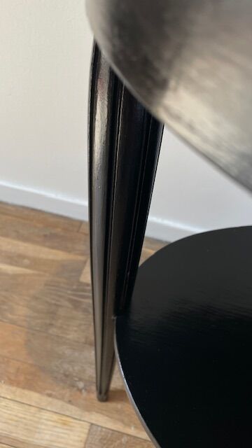 Gueridon console bois noir art déco
