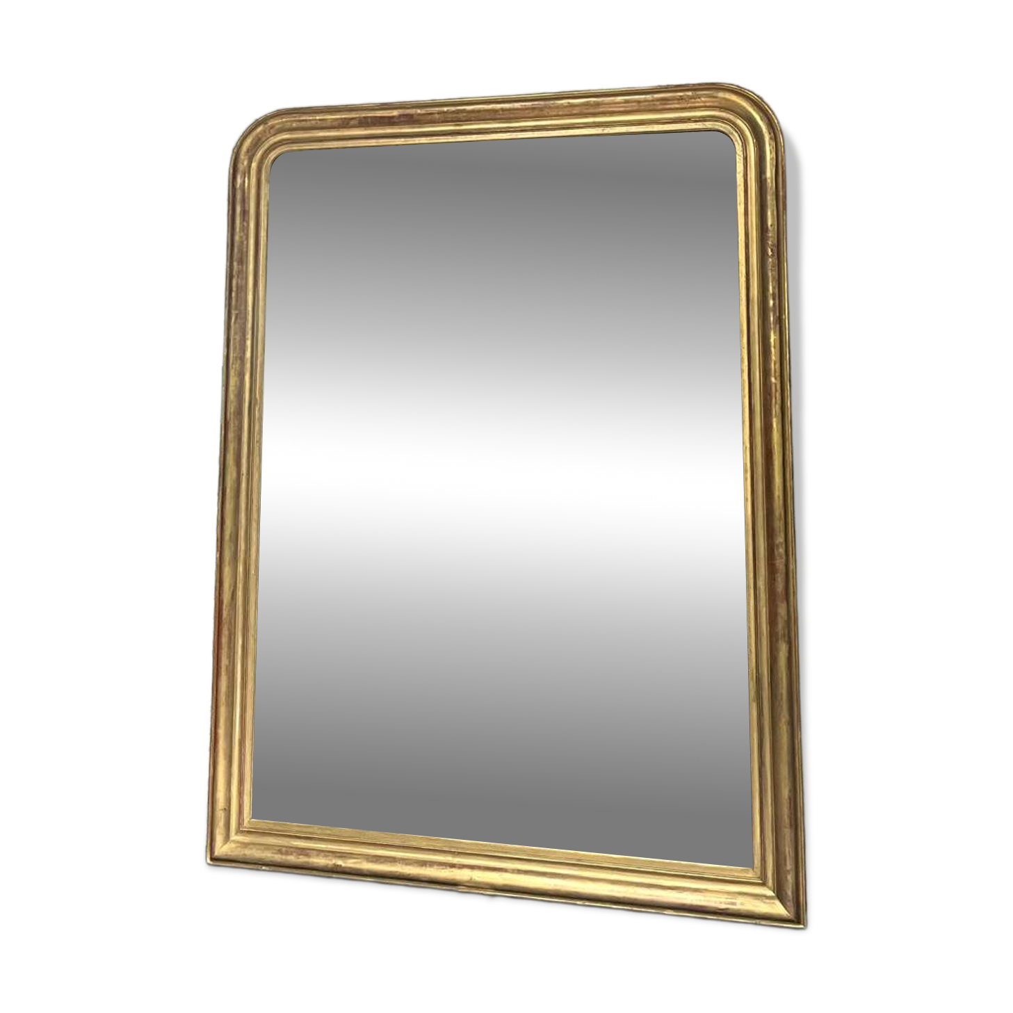 Antique Louis-Philippe mirror 200/150cm gold leaf and mercury glass