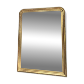 Antique Louis-Philippe mirror 200/150cm gold leaf and mercury glass