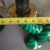 Candle holder, woven ceramic, Art Deco