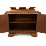 Art Deco walnut chest of drawers, Poland, circa 1930.