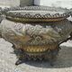 Ancienne jardinière en cuivre décor hindou