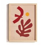 A duo of contemporary collages inspired by Matisse signed eawy.