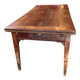 Rustic solid wood table: Elegance and functionality for your family meals, 19th century.