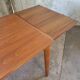 Table à manger extensible en teck par Grete Jalk pour Glostrup
