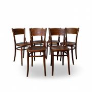 Set of six Authentic antique bentwood chairs, Antonio Volpe