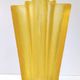 Art Deco Star Shaped Yellow Glass Vase Attributed to Pierre D'Avesn for Dau