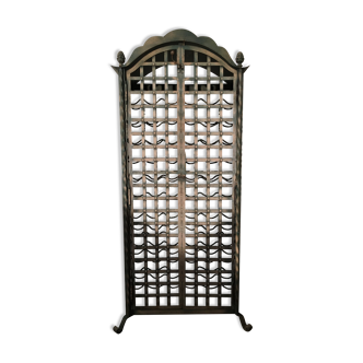 Wrought iron wine cabinet