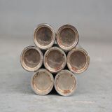 Mud tubes design nickel-plated metal 1980