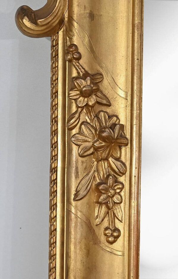 Importante glace dans le goût Louis XIV – Louis XV, époque napoléon III – Milieu XIXe