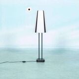 1980s IKEA floor lamp, Memphis Vistofta medium table lamp.