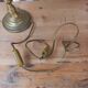 Lampe laiton perles style Charleston 1930
