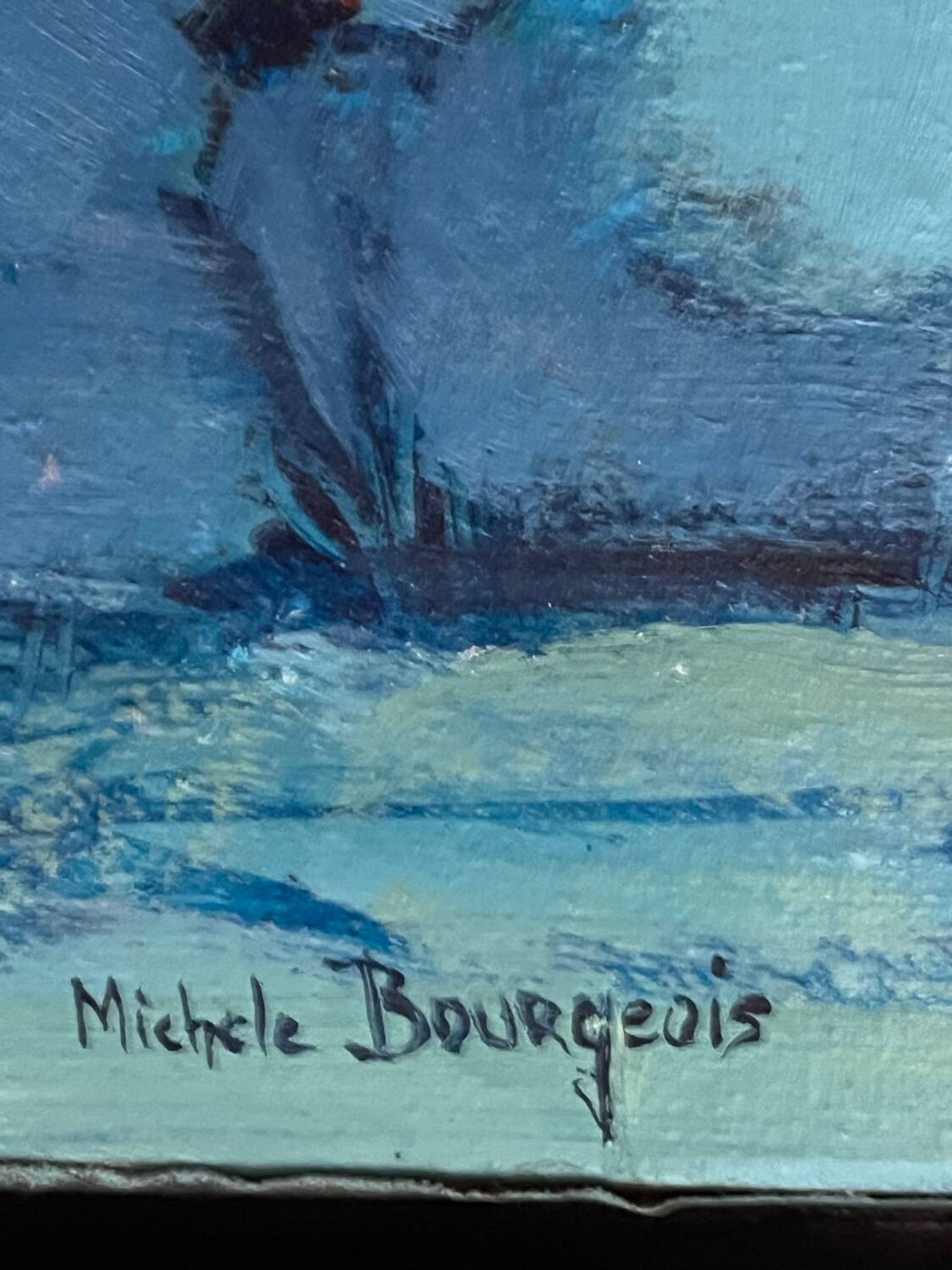 Tableau : huile sur toile contemporaine