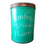 Boîte publicitaire en tôle lithographiée " Bonbons Marie France - Pierrot Gourmand "