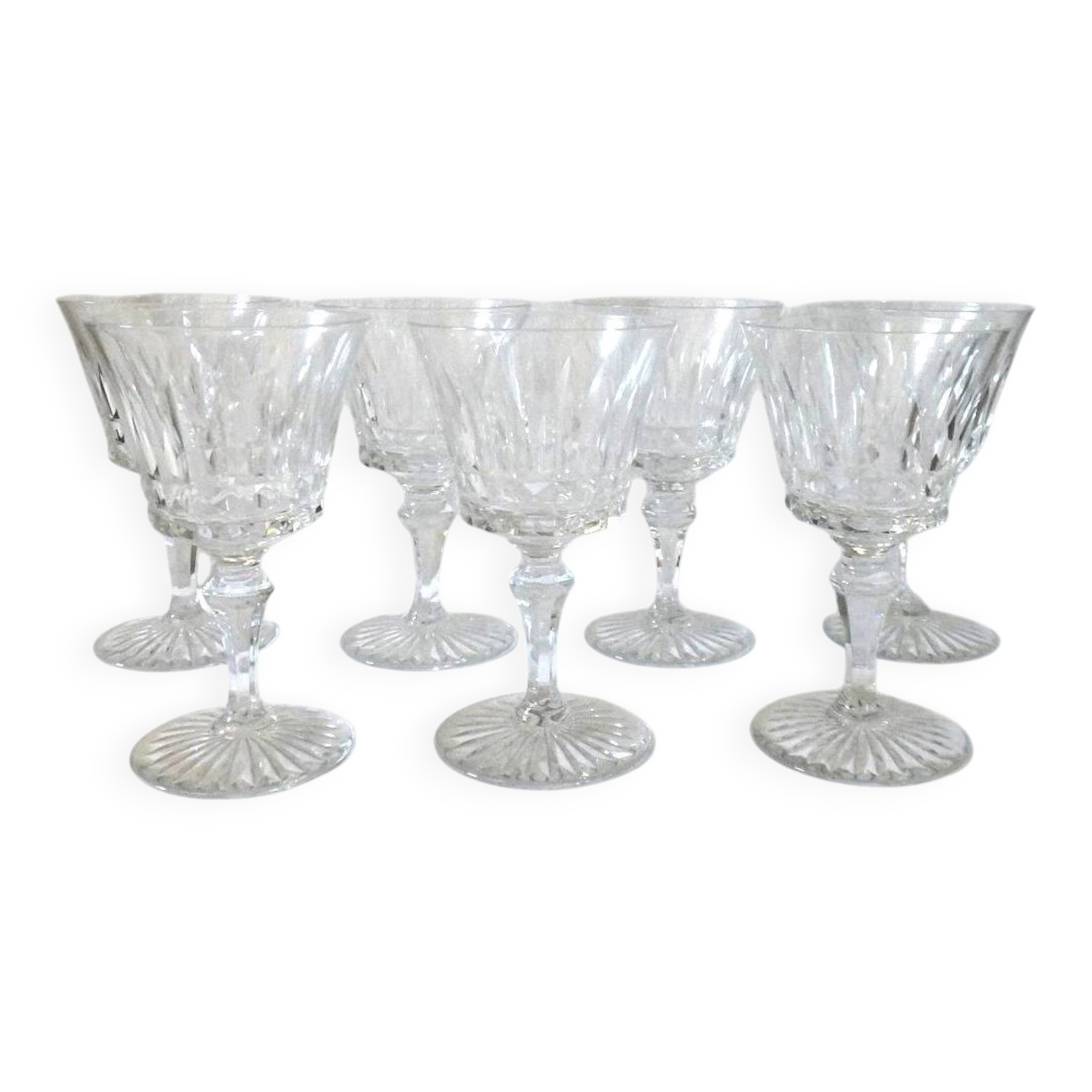 Baccarat Buckingham 7 white wine glasses crystal - 13 cm