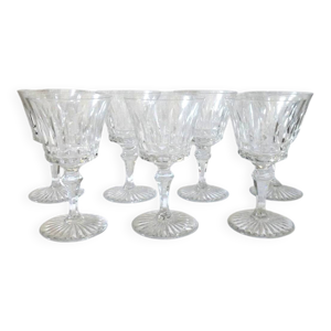 7 verres a vin blanc - cristal baccarat