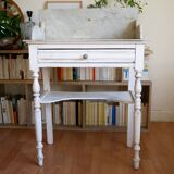 Wood dressing table and marble