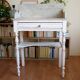 Wood dressing table and marble