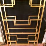 Golden brass floor Pierre Vandel, Paris circa 70