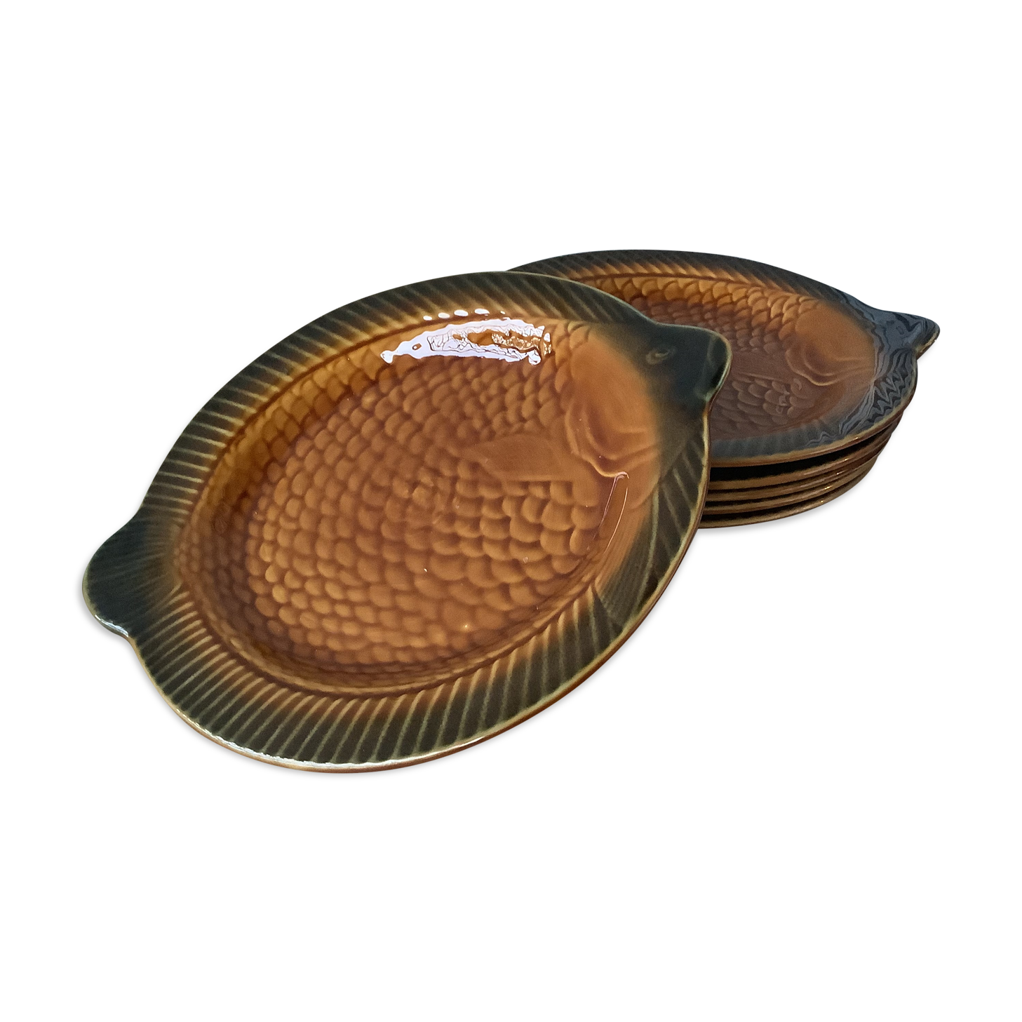 Sarreguemines fish plates